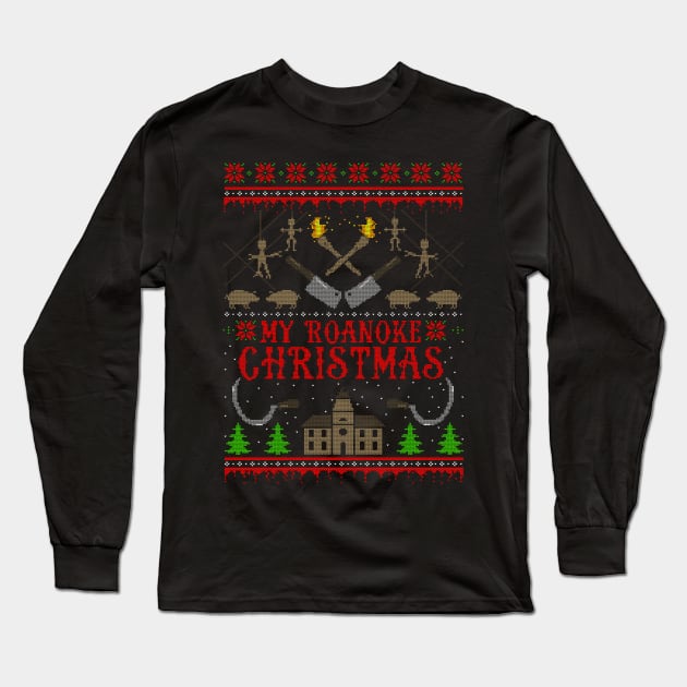 My Roanoke Christmas Long Sleeve T-Shirt by Spazzy Newton